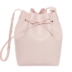 Mansur Gavriel Leather Mini Bucket Bag Rosa